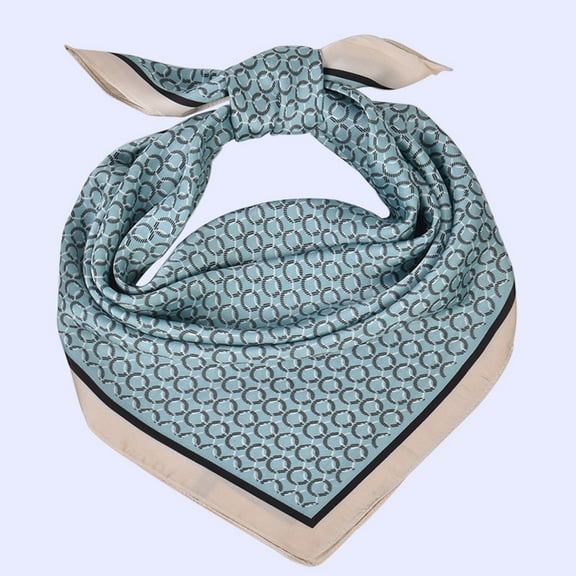 Lroveb Silk Scarf for Women Like Headtop Polka Dot Print Large Square Satin Headscarf Wraps Scarves