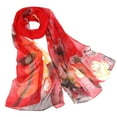 thumbnail image 1 of Lroveb Silk Scarf for Women Printing Long Scarves Ladies Scarf Soft Wrap Shawl Fashion Scarf, 1 of 2