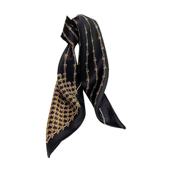 Lroveb Silk Scarf for Women Scarf Small Square Ladies Spring Summer Thin Fashion Retro Scarves