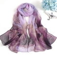 thumbnail image 1 of Lroveb Silk Scarf for Women Summer Sunscreen Scarf Beach Long Thin Scarves, 1 of 3