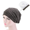 thumbnail image 1 of Lroveb Slouchy Beanie for women Soft Cap Lightweight Hipster Hat Summer Breathable Faux Sleeping Thin Chemo Hat, 1 of 4