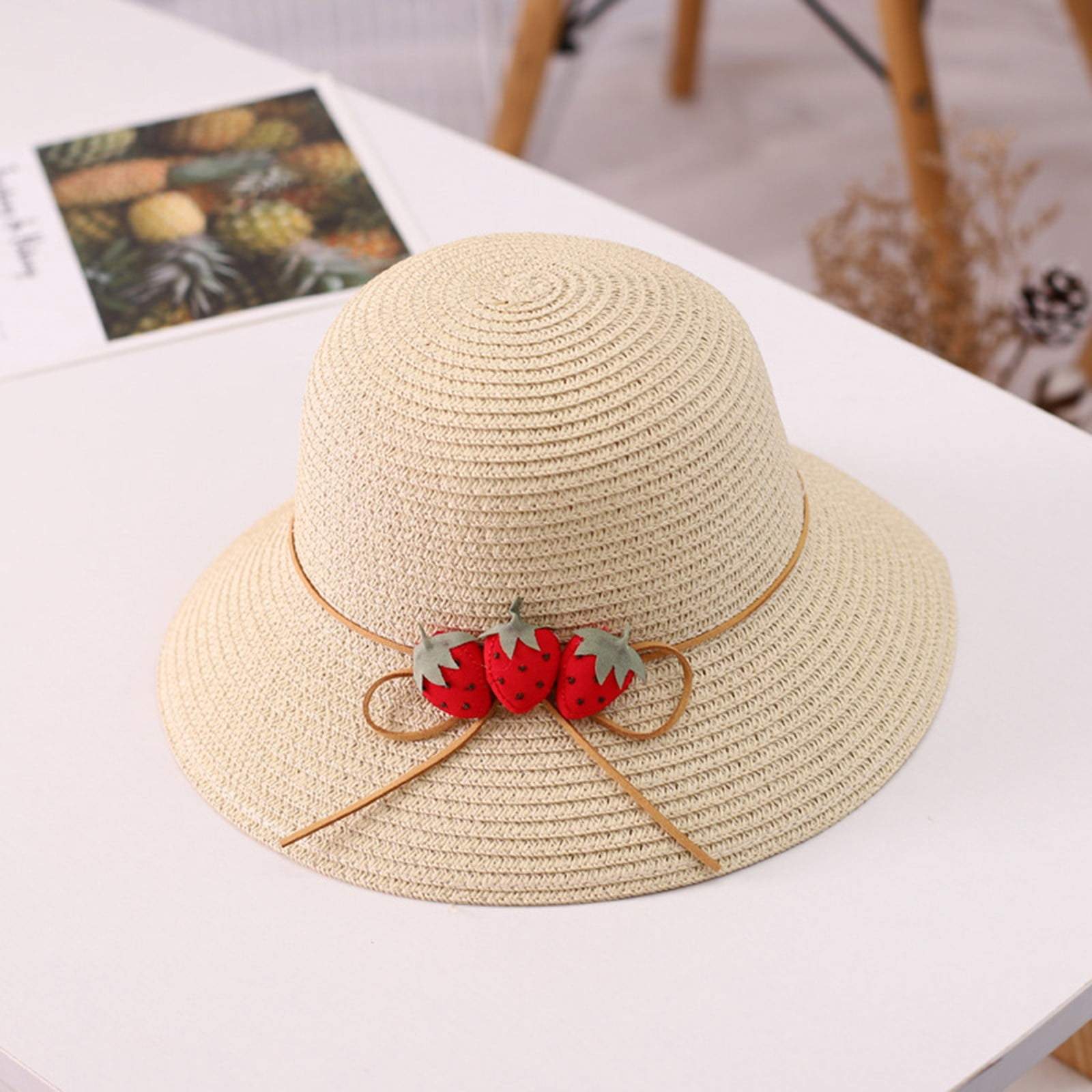 Cute Straw Hat Silk Straw Hat (Multiple Colors) – Ao Dai by Cute Sass main image 3