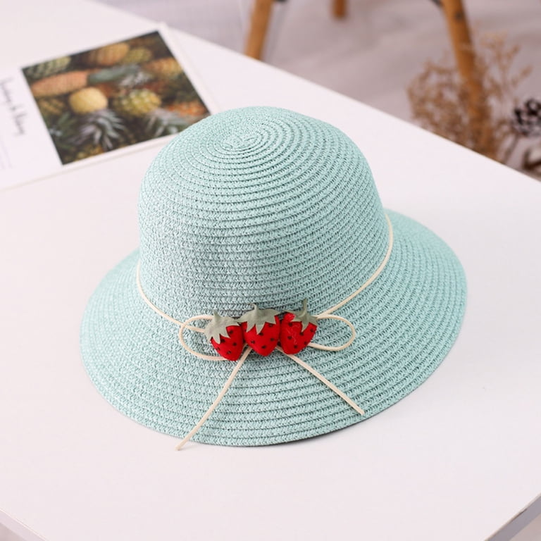 Straw Fedora with Embroidered Strawberry Band Havana Panama Fedora - Straw Hat for Summer with Floral Band main image 3
