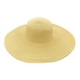thumbnail image 1 of Lroveb Sun Hats for Women Summer Beach Womens Hat Collapsible Large Solid Color Outdoor Vacation Visor Foldable Floppy Straw Hat, 1 of 2
