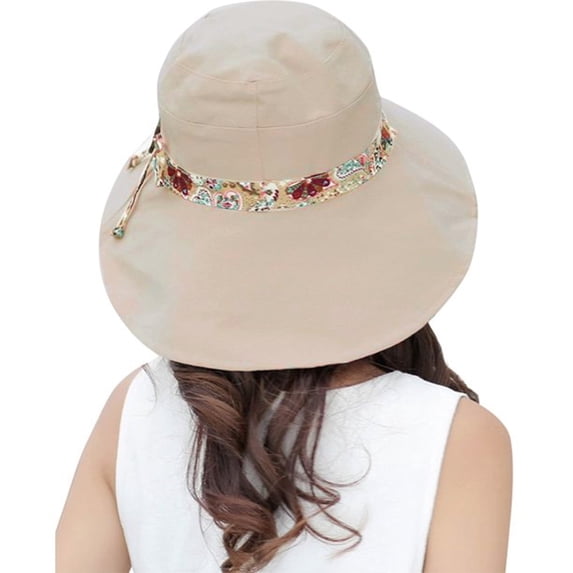 Lroveb Sun Hats for Women Summer Sun Protection Summer Beach Hats Outdoor Travel Fishing Bucket Hat