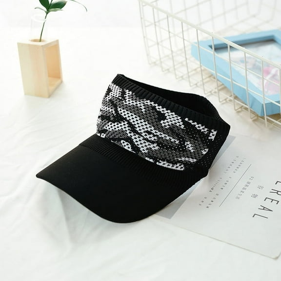 Lroveb Sun Visors for Women Ladies Hat Outdoor Adjustable Cap Summer Sunscreen Visor Mesh Baseball Cap