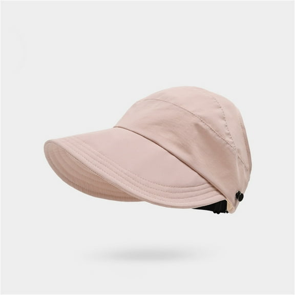Lroveb Sun Visors for Women Outdoor Hollow Top Hat Womens Wide Brim Baseball Cap