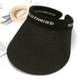 thumbnail image 1 of Lroveb Sun Visors for Women Summer Outdoors Wide Brim Straw Hat Beach Golf Hats Protection Travel Ponytail Cap Upf 50+ Caps Baseball Cap, 1 of 3