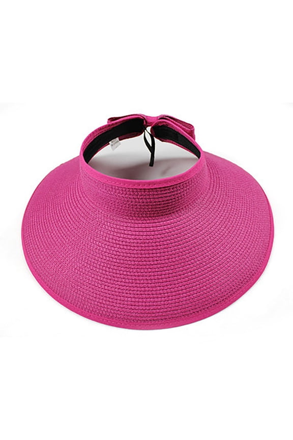 Sun Visors for Women Visor Hats Wide Brim Roll Up Ponytail Summer Beach Hat Upf Packable Foldable Travel Baseball Cap