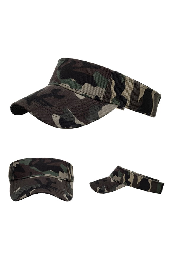 Sun Visors for Women and Men Fashion Camouflage Breathable Beach Adjustable Baseball Cap Hip Hop Hat Cap