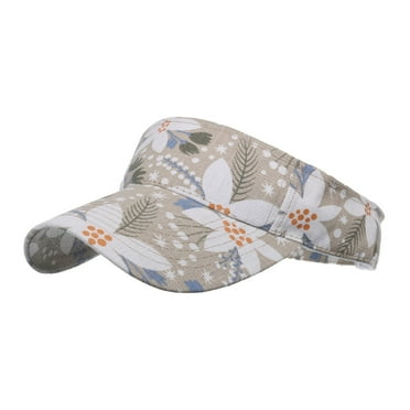 Lroveb Sun Visors for Women and Men Fashion Flowers Beach Adjustable Baseball Cap Hip Hop Hat Cap