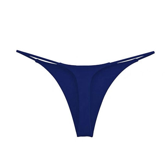 Lroveb Thongs for Women Naughty Double Strap Thong Low Waist Cotton Shape Panties