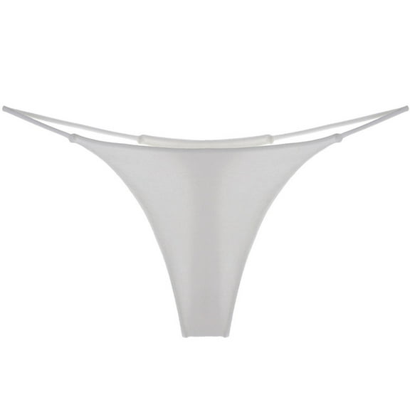 Lroveb Thongs for Women Naughty Double Strap Thong Low Waist Cotton Shape Panties