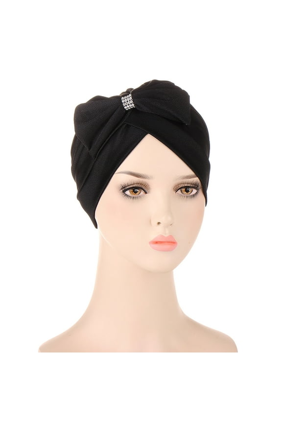 Turbans for Women Head Wrap Hijab Cancer Hat Cap Ethnic Bohemian Bowknot Braid Hair Cover Turban Headwear Beanie Hat