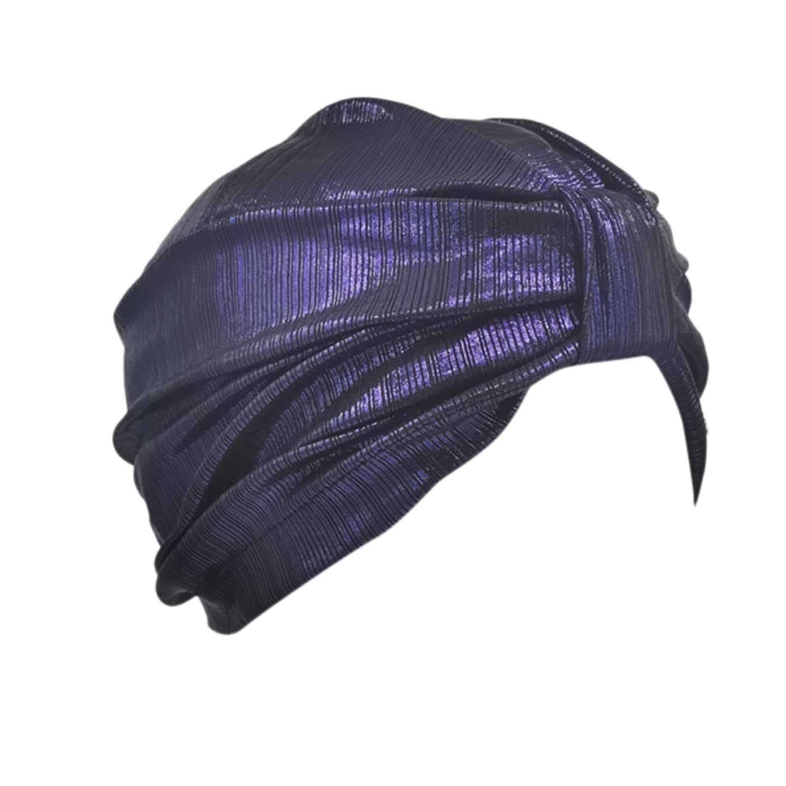 Women’s Satin Turban Headwrap in Deep Purple Sleep Well Satin Tie Hair Wrap - Lilac – Hair Wrap Heaven main image 3
