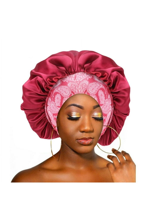 Turbans for Women Head Wrap Hijab New Elastic Headband Satin Bonnet Hat Sleep Cap Beauty Salon Beanie Hat