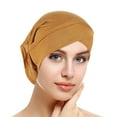 thumbnail image 1 of Lroveb Turbans for Women Head Wrap Hijab Womens Casual Solid Hat Cap Hair Cover Headwear Muslim Turban Beanie Hat, 1 of 6