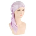 thumbnail image 1 of Lroveb Turbans for Women Head Wrap Hijab Womens Casual Solid Hat Cap Headwear Muslim Turban Slouchy Beanie Hat, 1 of 3