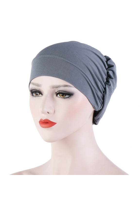 Turbans for Women Head Wrap Hijab Womens Cotton Turban Sleep Cap Chemo Hats Headband Muslim Scarf Soft Slouchy Hair Cover Beanie Hat