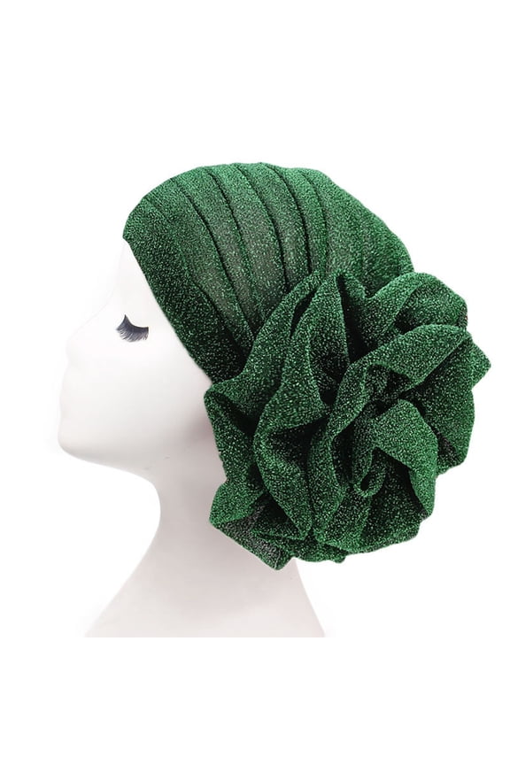 Turbans for Women Head Wrap Hijab Womens Muslim Elastic Band Ethnic Solid Color Adjustable Small Cap Tube Wrapped Turban Lace Up Beanie Hat