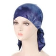 thumbnail image 1 of Lroveb Turbans for Women Headwrap Womens Casual Tie Dye Head Hat Cap Headwear Muslim Turban Cap, 1 of 3
