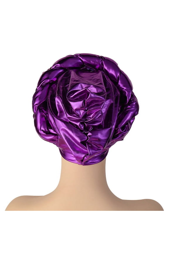 Turbans for Women Satin Beading Braid Headwrap Muslim Hijab Cancer Chemo Beanie Hat Bonnets