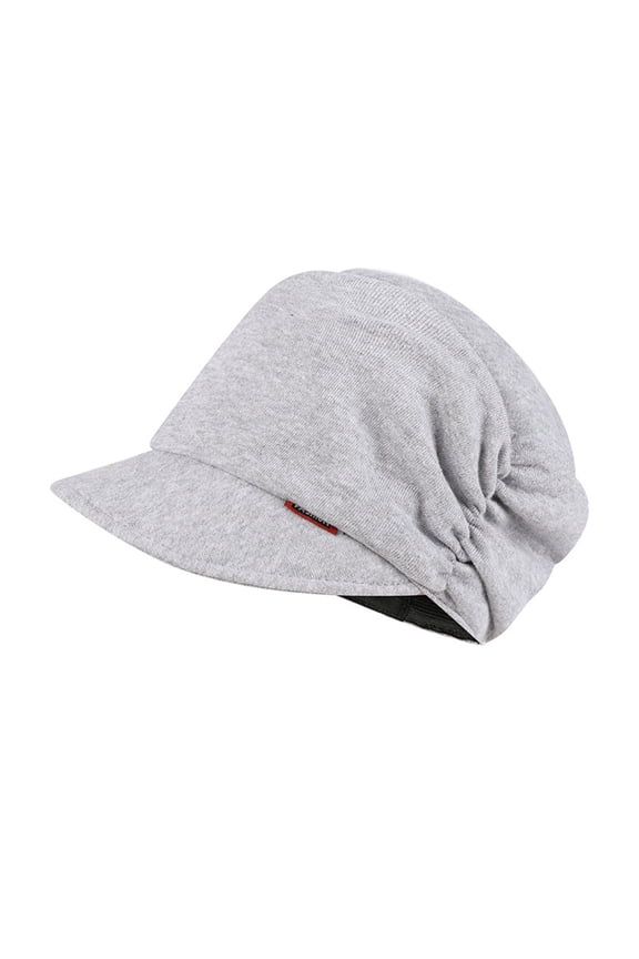 Visor Hats for Women Unisex Warm Baggy Weave Crochet Winter Wool Knit Ski Beanie Skull Caps Hat Newsboy Hat