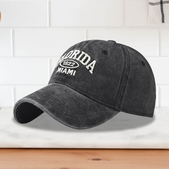 Lroveb Women Men Baseball Caps Alphabet Embroidery Solid Color Duck Hat Trend Personality Outdoor Print Breathable Mesh Trucker Hat