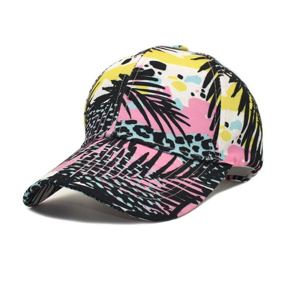 Lroveb Women Men Baseball Caps Casual Summer Printed Adjustable Outdoor Sunshade Visors Hat Trucker Hat