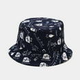 thumbnail image 1 of Lroveb Women Men Bucket Hats Double Side Washed Packable Summer Beach Sun Mens Graffiti Hat, 1 of 2