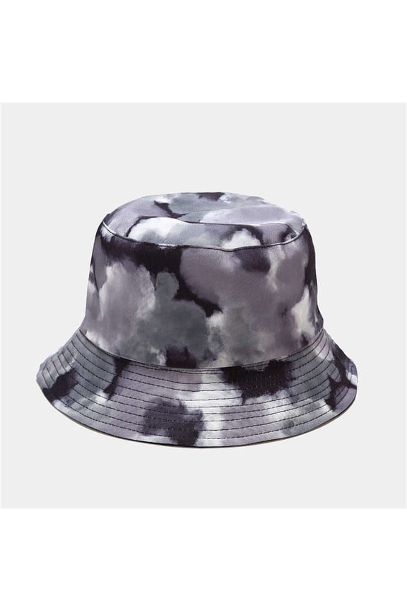 Women Men Bucket Hats Unsiex Casual Fisherman Hat 3D Printed Pattern Tie Dye Double Basin Outdoor Visor Sun Hat