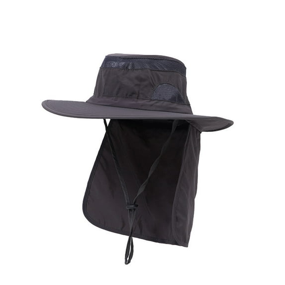 Lroveb Women Men Bucket Hats Womens Mountaineering Fishing Camouflage Hood Rope Outdoor Shade Foldable Casual Hat Sun Hat