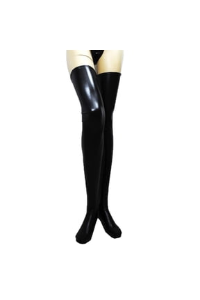 Women Sexy Faux Leather Stockings Lady Stockings Socks Temptation Thigh High Stockings