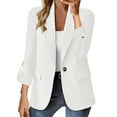 thumbnail image 1 of Lroveb Womens Blazers for Work Casual Business Formal Long Sleeved Jacket Light Spring Summer Cardigan Suit Jacket, 1 of 5