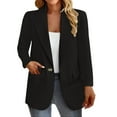 thumbnail image 1 of Lroveb Womens Blazers for Work Casual Long Sleeved Solid Color Temperament Commuting Slim Suit Jacket, 1 of 5