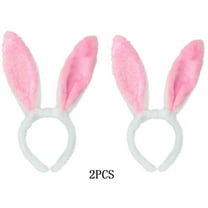 Lroveb Womens Easter Bunny Ear Headbands Adult Children Hairband Rabbit Headband Hair Accessories 2Pc Headband