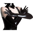 thumbnail image 1 of Lroveb Womens Faux Leather Gloves Women Girl Hip-Hop Super Long Gloves Winter Gloves, 1 of 1