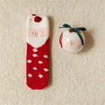 thumbnail image 1 of Lroveb Womens Fuzzy Christmas Socks Socks For Women Girls Gifts Cute Fun Cozy Fluffy Winter Warm Slipper Xmas Holiday Socks, 1 of 5