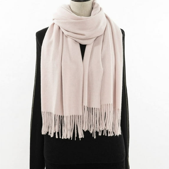 Lroveb Woolen Scarf for Women Solid Color Imitation Single Hanging Hair Fashion Scarf Versatile Warm Scarves