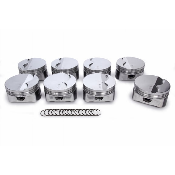 ICON Pistons ICNIC545C.STD 1.5 x 1.5 x 3 mm Ring Groove Premium Forged Piston for Minus 3cc, GM LS-Series - Set of 8