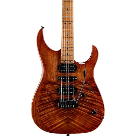 LsL Instruments XT4-DX 24-Fret Exotic HSH Koa Top Electric Guitar Faded Iced Tea Burst