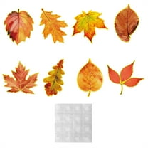 Lshn Artificial Maple Leaves,Realistic Fall Foliage Decor - Plastic Autumn Maple Leaves for Centerpieces, Table Scatter, Outdoor Hanging - Seasonal Harvest Party & Home Accent Pieces