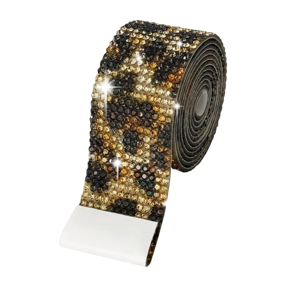 Lshn Self Adhesive Rhinestone Tape - Crystal Diamond Sparkle Decorative Ribbon - Peel and Stick Bling Trim for DIY Crafts, Party Decor, Phone Cases, Laptop Skins, Nail Art & Fashion Accessories