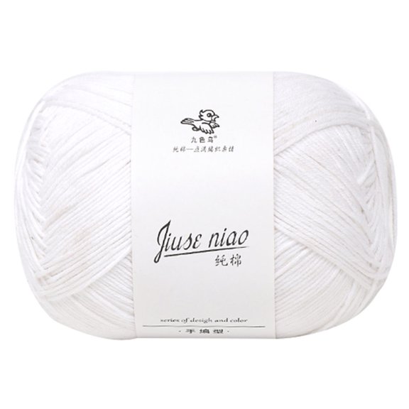 Lshylf Cotton Knitting Wool Thick Diy Scarf Line Handmade(G,One Size)