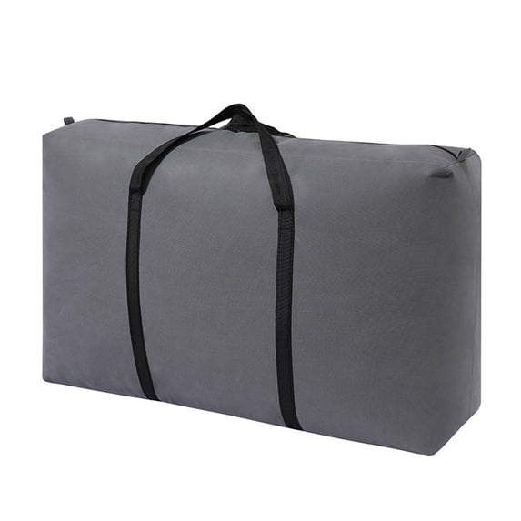 Lshylf Extra Large Duffel Storage Bag Heavy Duty Cloth Organizer With Handles Zippers(Grey,C)