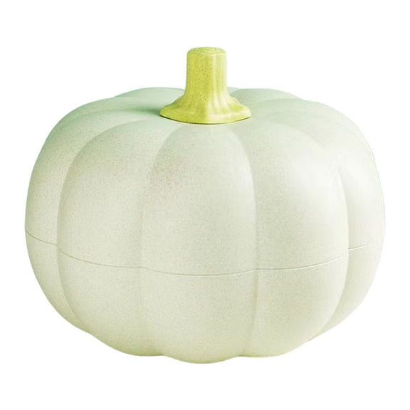 Lshylf Pumpkin Snack Tray Stacked Double Layer Holder With Lid Green One Size