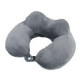 thumbnail image 1 of Lshylf Travel Neck Pillow Memory Foam Comfortable Washable Cover For Airplane Car(Grey,One Size), 1 of 7