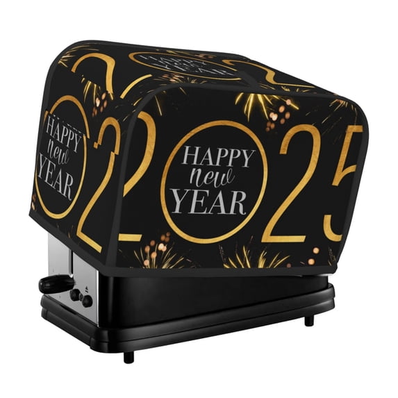 Lsque 2025 New Year New Print 2 Slice Toaster Cover , Kitchen Appliance Dustproof Protector , Toaster Protector Dustproof Kitchen Appliance Cover
