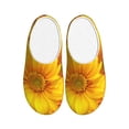 thumbnail image 1 of Lsque 3D Sunflowers Pattern Womens Comfort Cotton on Scuff With Memory Foam and Anti-skid Sole Slipper-37/38, 1 of 7