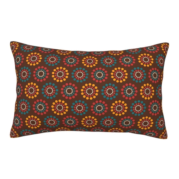 Lsque 60s and 70s Aesthetic1 Pattern Pillow Case – Soft & Cozy Throw Pillow Cover, Hypoallergenic Cushion Case for Sleeping Women with Envelope Closure-16"x24"